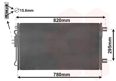 Airco condensor Van Wezel 07005098