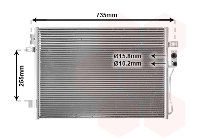 Airco condensor Van Wezel 07005100