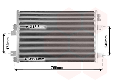 Airco condensor Van Wezel 07005113