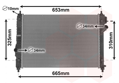 Radiateur Van Wezel 08002064