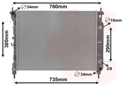 Radiateur Van Wezel 08002067