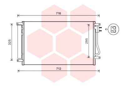 Airco condensor Van Wezel 08005038