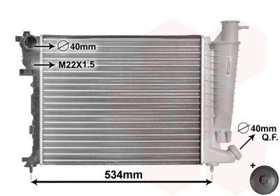 Radiateur Van Wezel 09002059