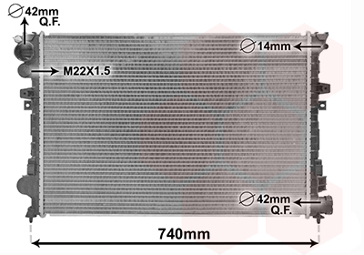 Radiateur Van Wezel 09002079