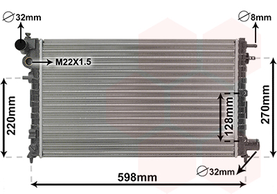 Radiateur Van Wezel 09002120