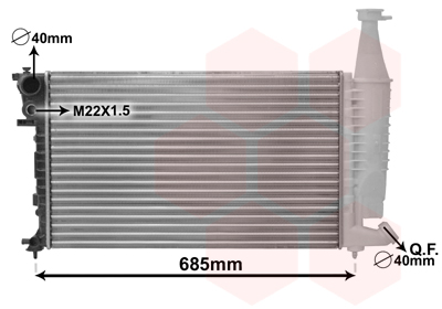 Radiateur Van Wezel 09002140