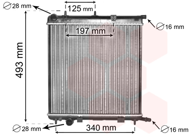 Radiateur Van Wezel 09002188