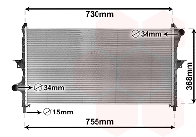 Radiateur Van Wezel 09002278