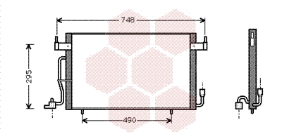 Airco condensor Van Wezel 09005141