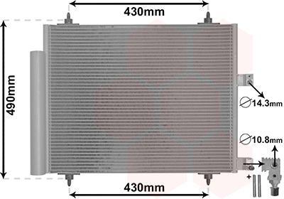 Airco condensor Van Wezel 09005213