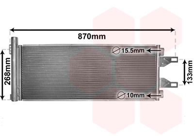 Airco condensor Van Wezel 09005248