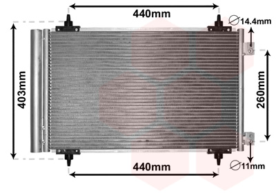 Airco condensor Van Wezel 09005263