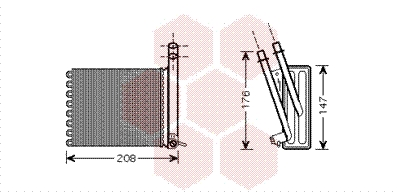 Kachelradiateur Van Wezel 09006243