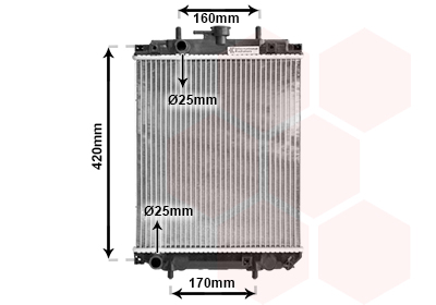 Radiateur Van Wezel 11002046