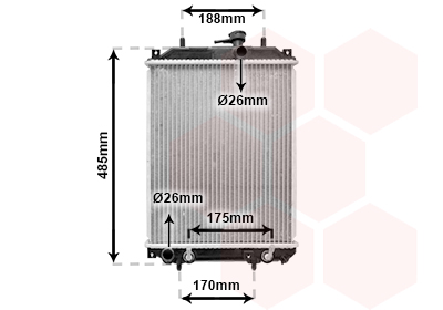 Radiateur Van Wezel 11002057