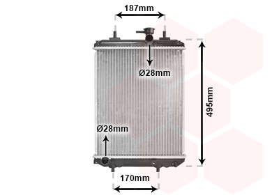 Radiateur Van Wezel 11002066