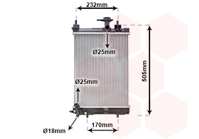 Radiateur Van Wezel 11002071