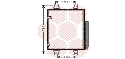 Airco condensor Van Wezel 11005062