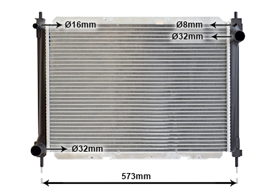 Radiateur Van Wezel 13002261