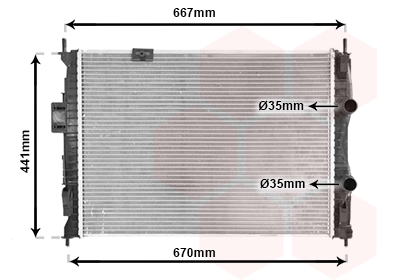 Radiateur Van Wezel 13002279