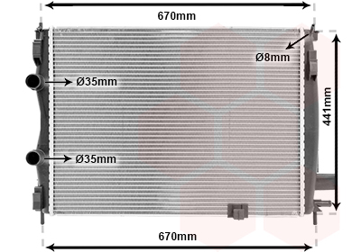 Radiateur Van Wezel 13002287