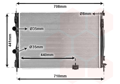 Radiateur Van Wezel 13002288