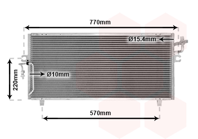 Airco condensor Van Wezel 13005193