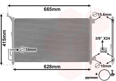 Van Wezel Airco condensor 13005251