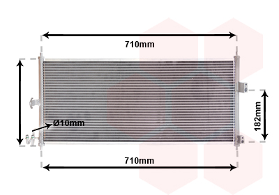 Airco condensor Van Wezel 13005270