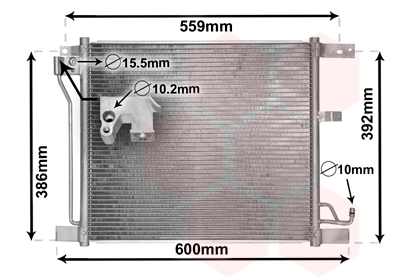 Airco condensor Van Wezel 13005401