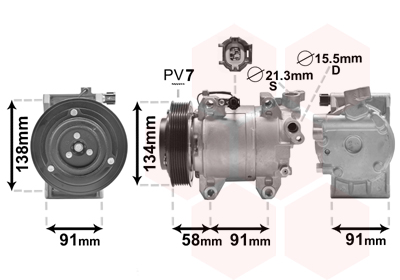 Airco compressor Van Wezel 1300K344