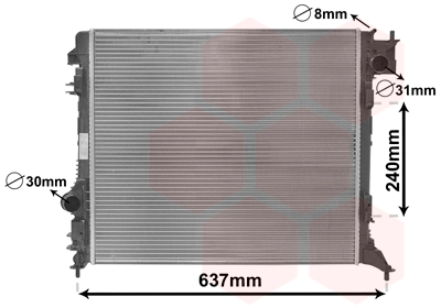 Radiateur Van Wezel 13012703