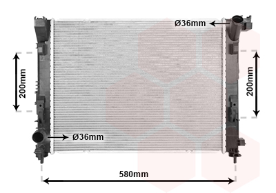 Radiateur Van Wezel 13012714