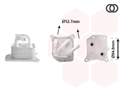 Van Wezel Oliekoeler, motorolie 13013702
