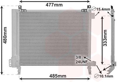 Airco condensor Van Wezel 13015704