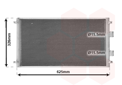 Airco condensor Van Wezel 13015712