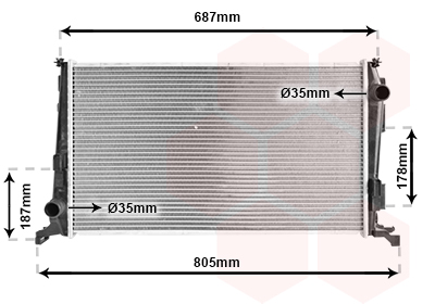 Radiateur Van Wezel 15002005