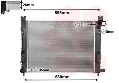 Radiateur Van Wezel 15002008