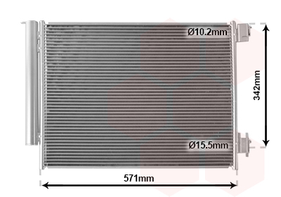 Airco condensor Van Wezel 15005700