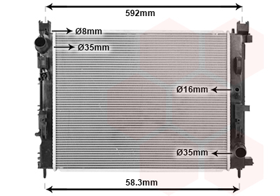 Radiateur Van Wezel 15012700