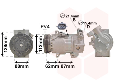 Airco compressor Van Wezel 1501K703