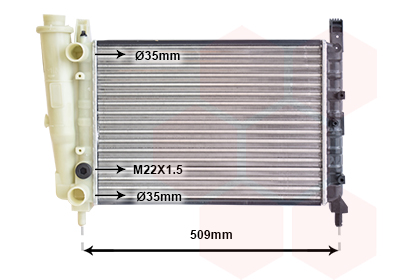 Radiateur Van Wezel 17002040