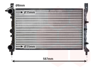 Radiateur Van Wezel 17002078