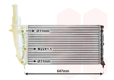 Radiateur Van Wezel 17002141