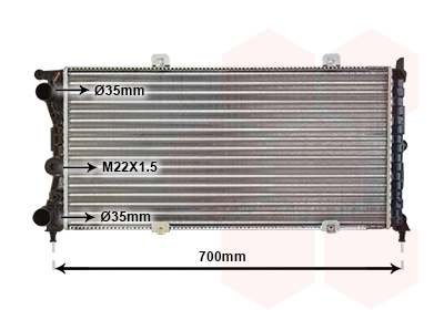 Radiateur Van Wezel 17002143