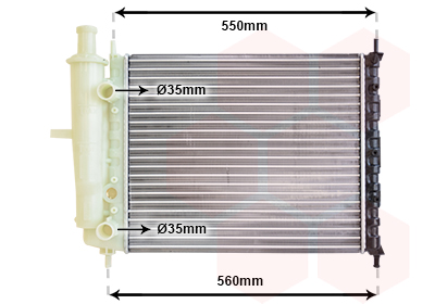 Radiateur Van Wezel 17002159