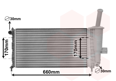 Radiateur Van Wezel 17002208