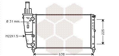 Radiateur Van Wezel 17002228