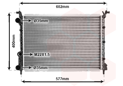 Radiateur Van Wezel 17002232