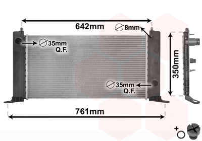 Radiateur Van Wezel 17002243